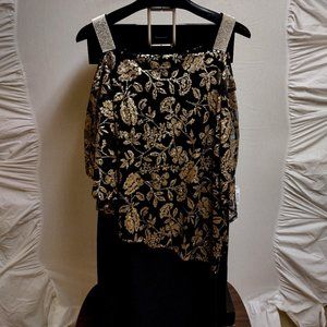 Prelude Gold and Black Dress Set